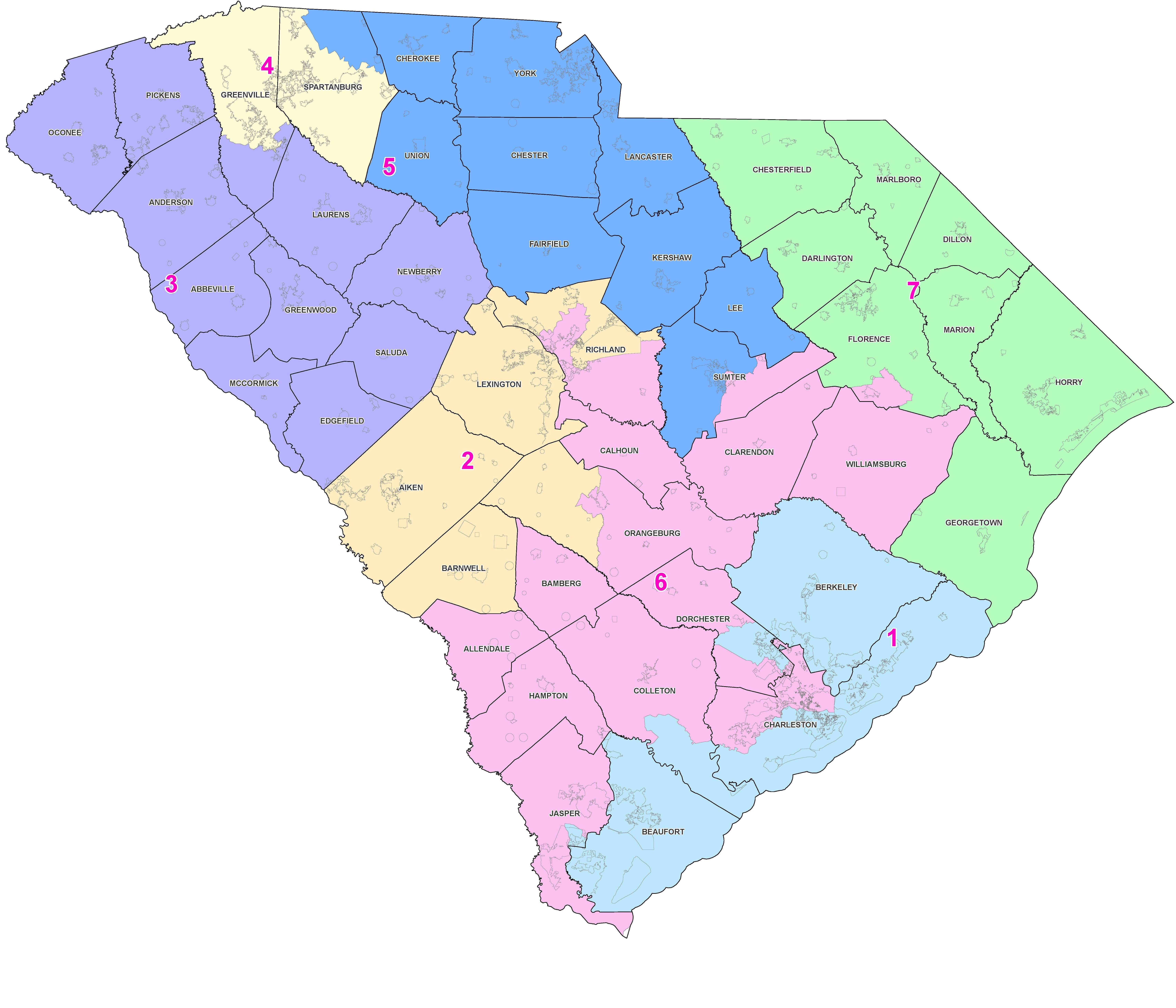 SC Congressional Districts